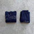 Corteiz Thick Stitch Allstarz Zip Set - Navy Blue Ironleague