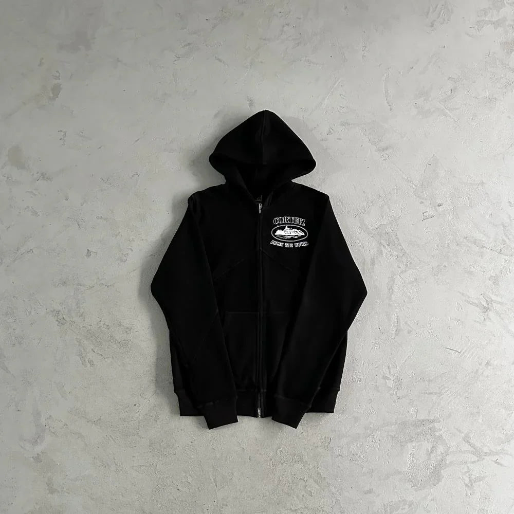 Corteiz Superior V2 Zip Set - Black Ironleague