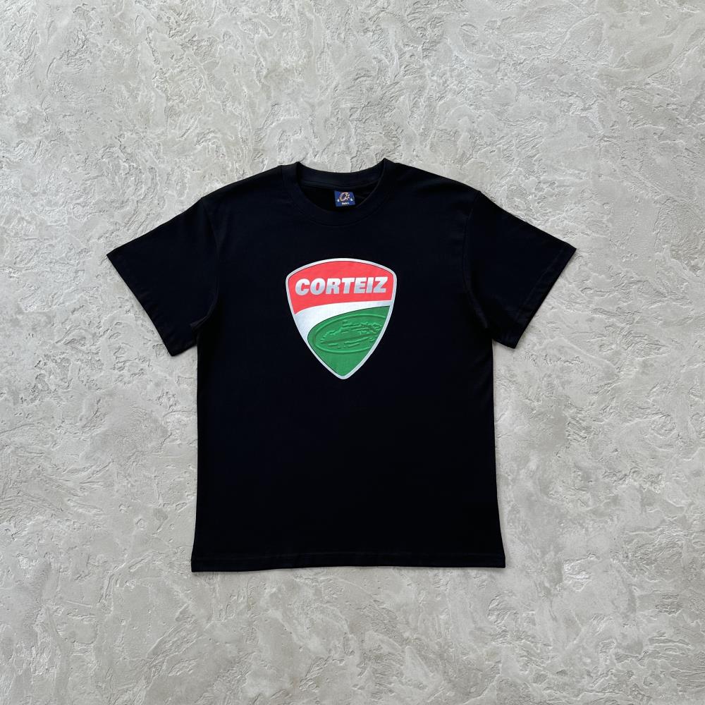 Corteiz Shield T-Shirt - Black/White Ironleague