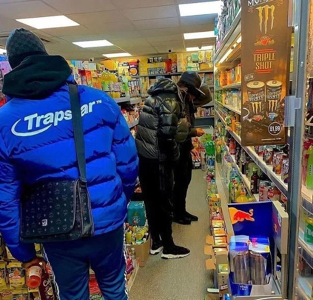 Trapstar Hyperdrive Puffer Jacket - Blue Ironleague