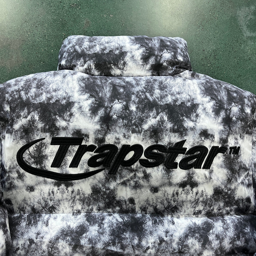 Trapstar Hyperdrive Puffer Jacket - Black/Grey Camo Ironleague