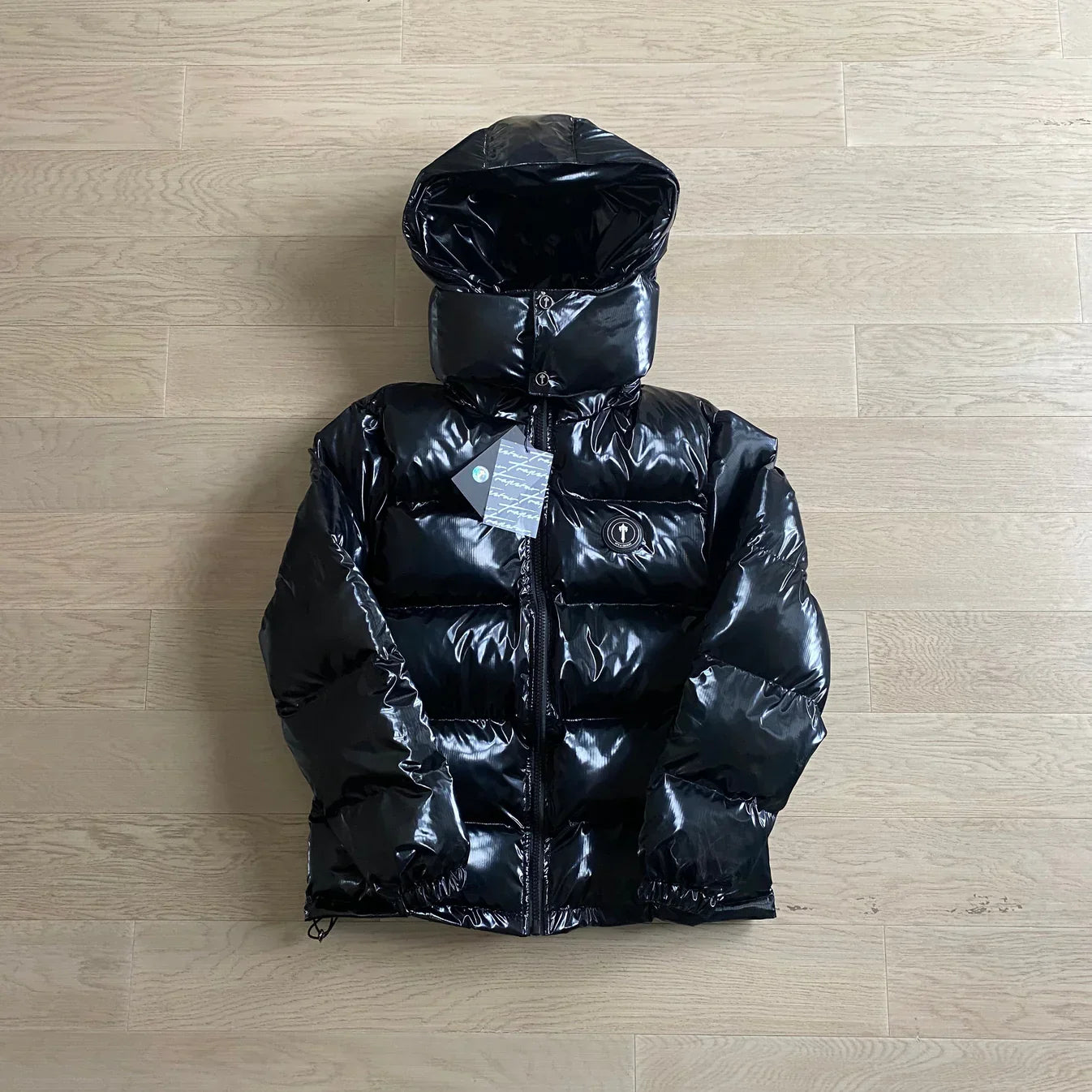 Trapstar Irongate Arch Puffer Jacket - Glossy Black Ironleague