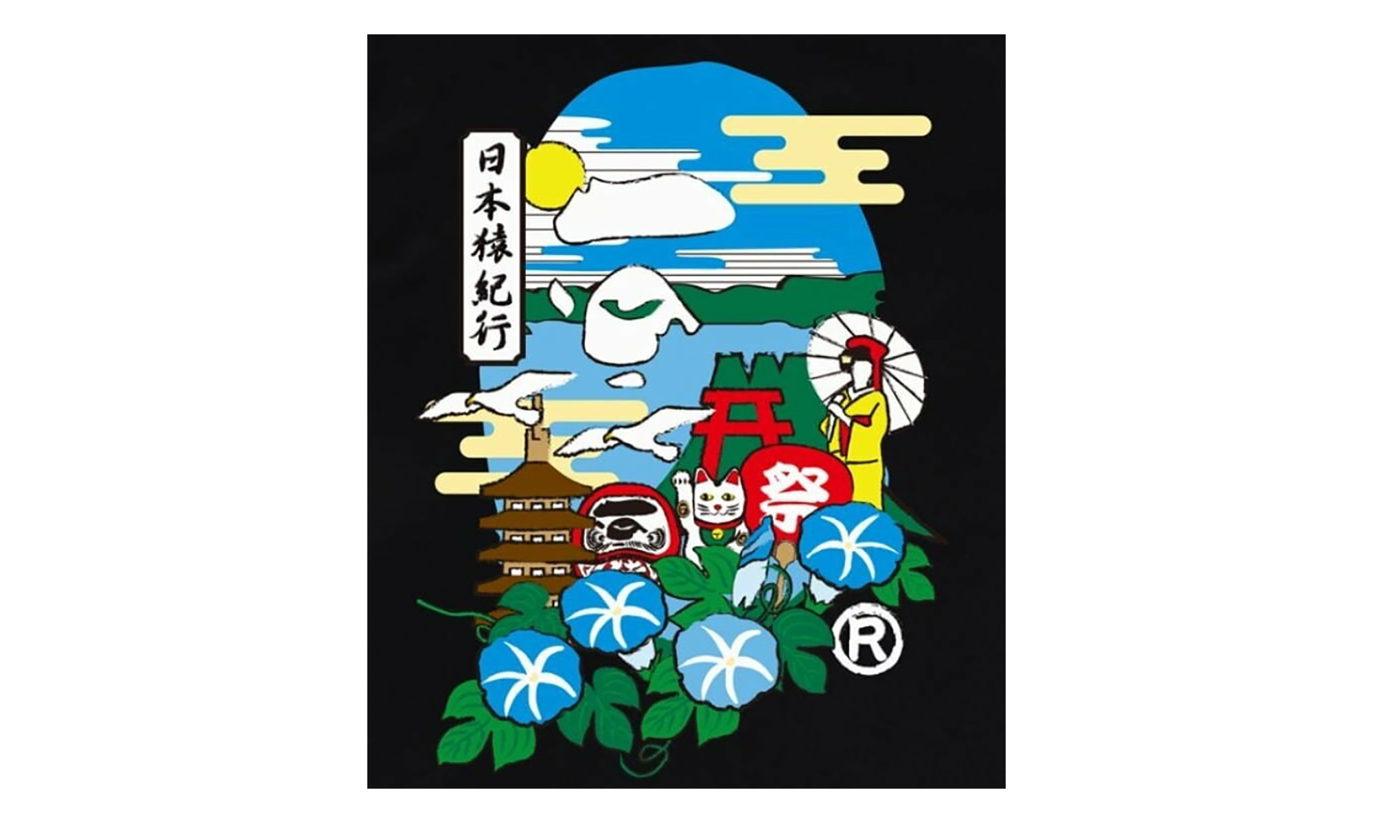 BAPE Japan Culture Ape Head Tee Black 1L72 110 021 BLK