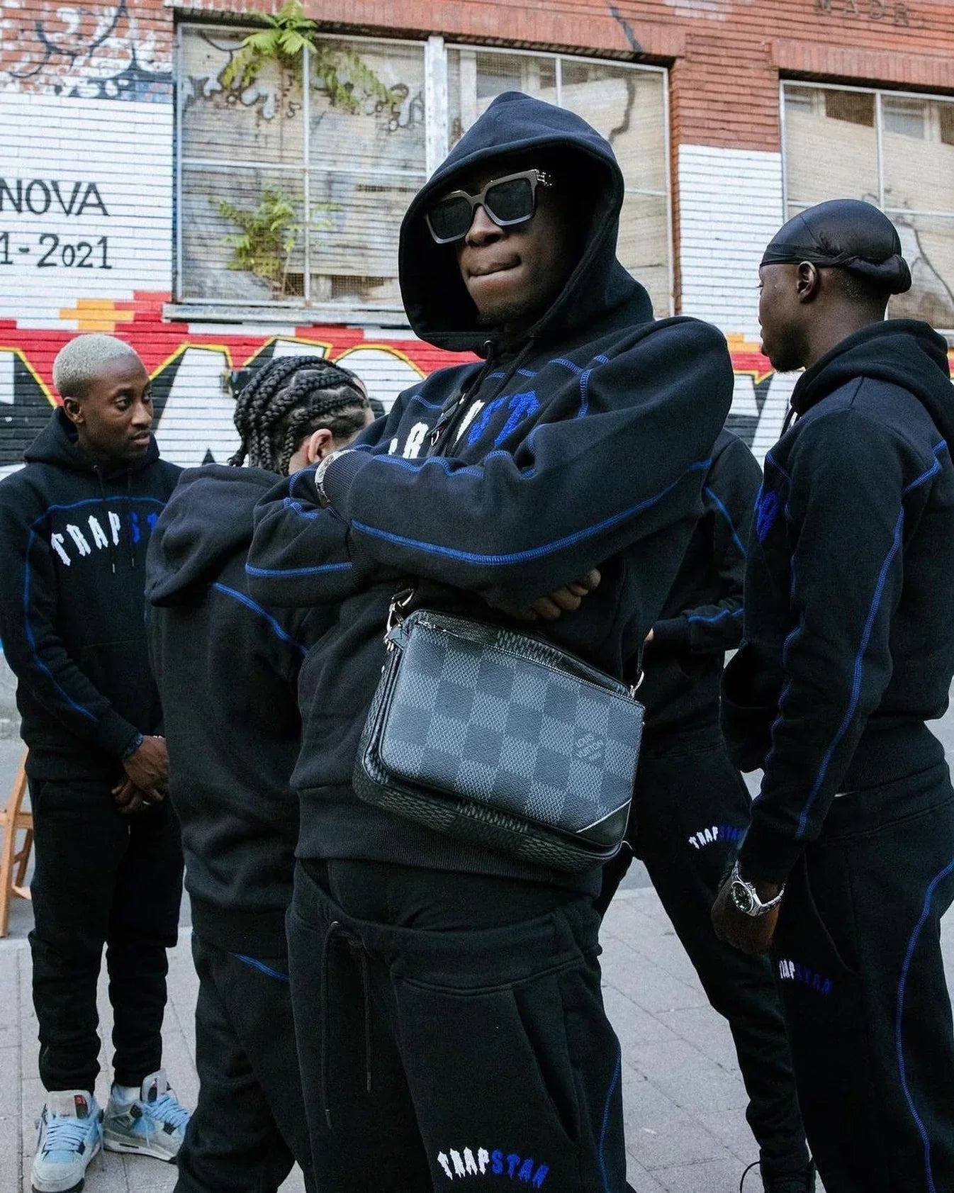 Trapstar Irongate Arch Chenille Tracksuit - Red/Blue Ironleague