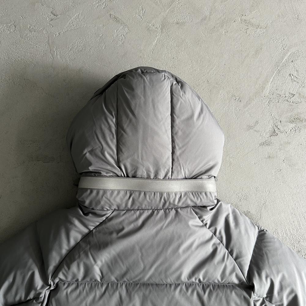 Syna Puffer Coat - Grey/White Ironleague