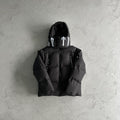 Trapstar Irongate Collar Puffer Jacket - Black/White Ironleague