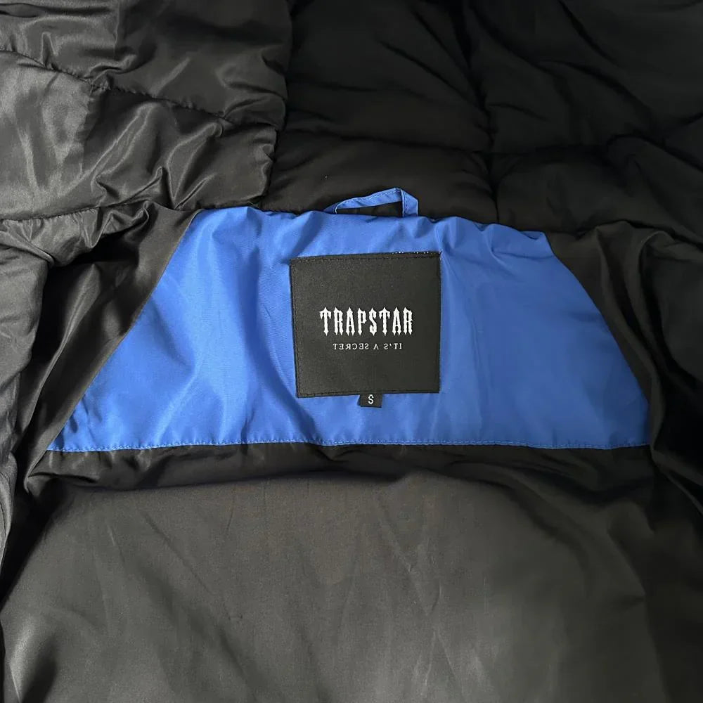 Trapstar Decoded Arch Puffer - Black/Blue Ironleague