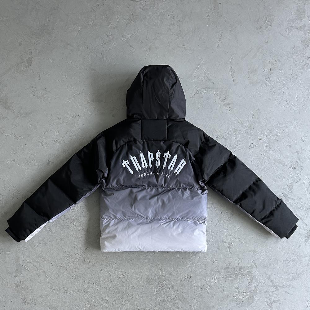 Trapstar Irongate Arch Puffer Jacket - Black/Gradient Ironleague