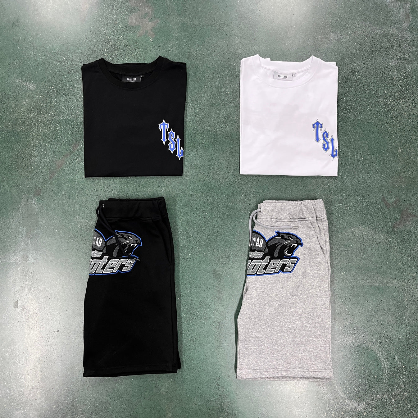 Trapstar TrapstarL Shooters Short Set - Black/White Ironleague