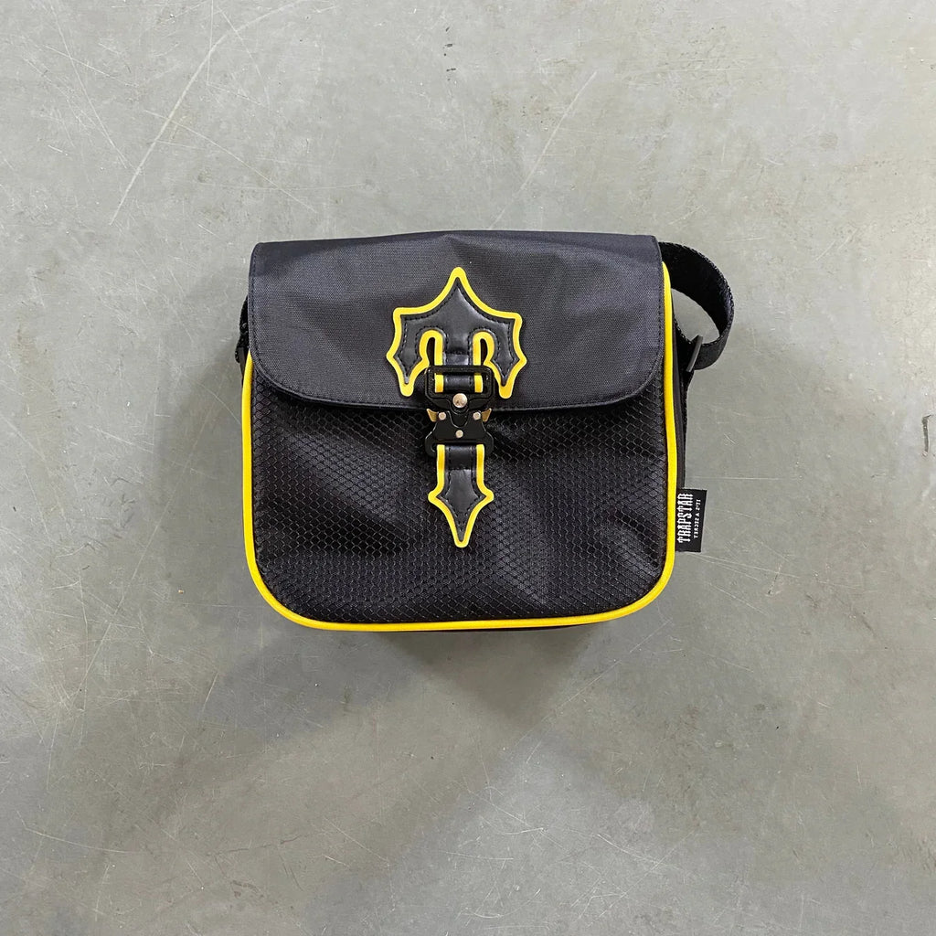 Trapstar Messenger Bag 1.0 - Black/Yellow Ironleague