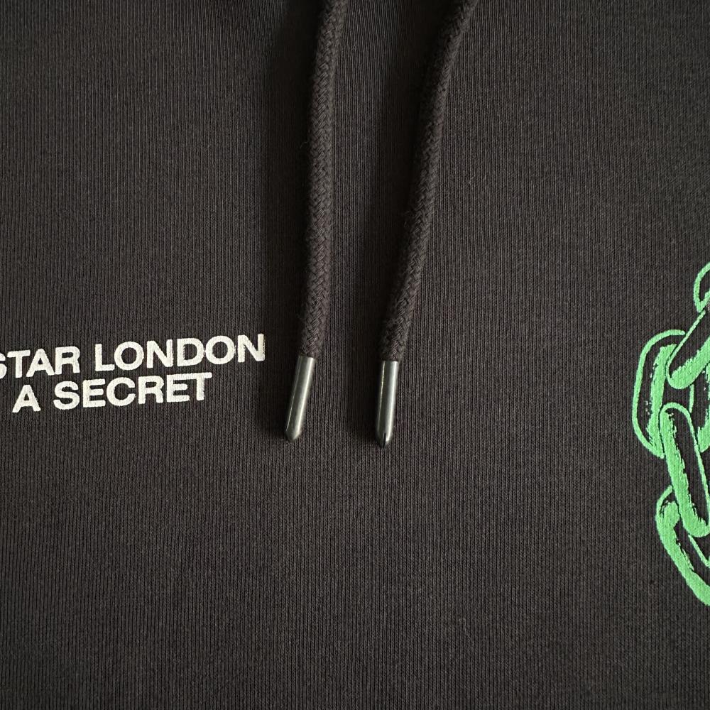 Trapstar Irongate Arch Chenille Hoodie - Black Ironleague