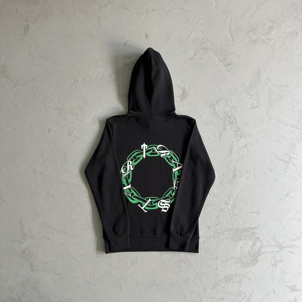 Trapstar Irongate Arch Chenille Hoodie - Black Ironleague