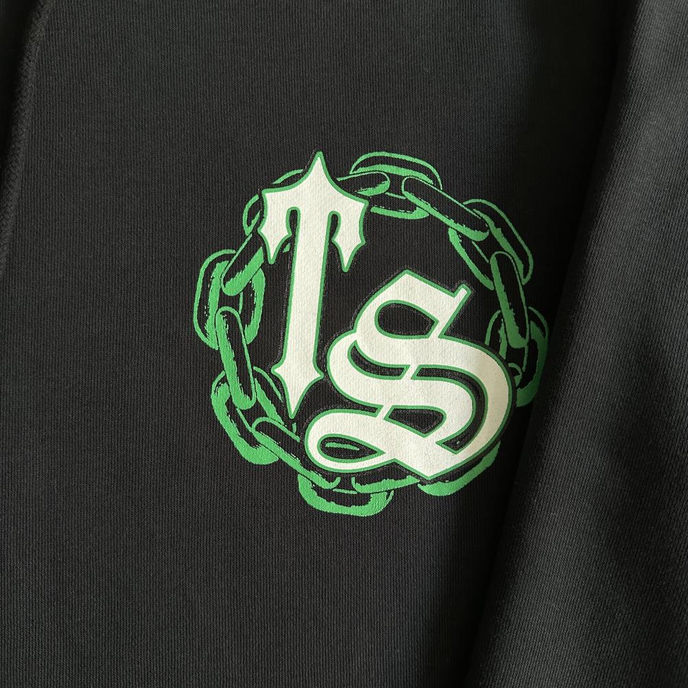 Trapstar Irongate Arch Chenille Hoodie - Black Ironleague