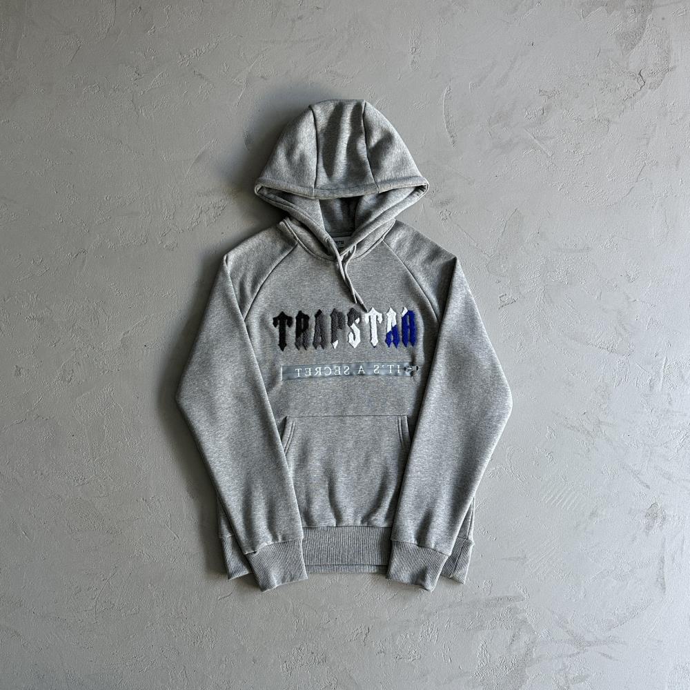 Trapstar Chenille Decoded 2.0 Tracksuit - Grey/Blue Ironleague
