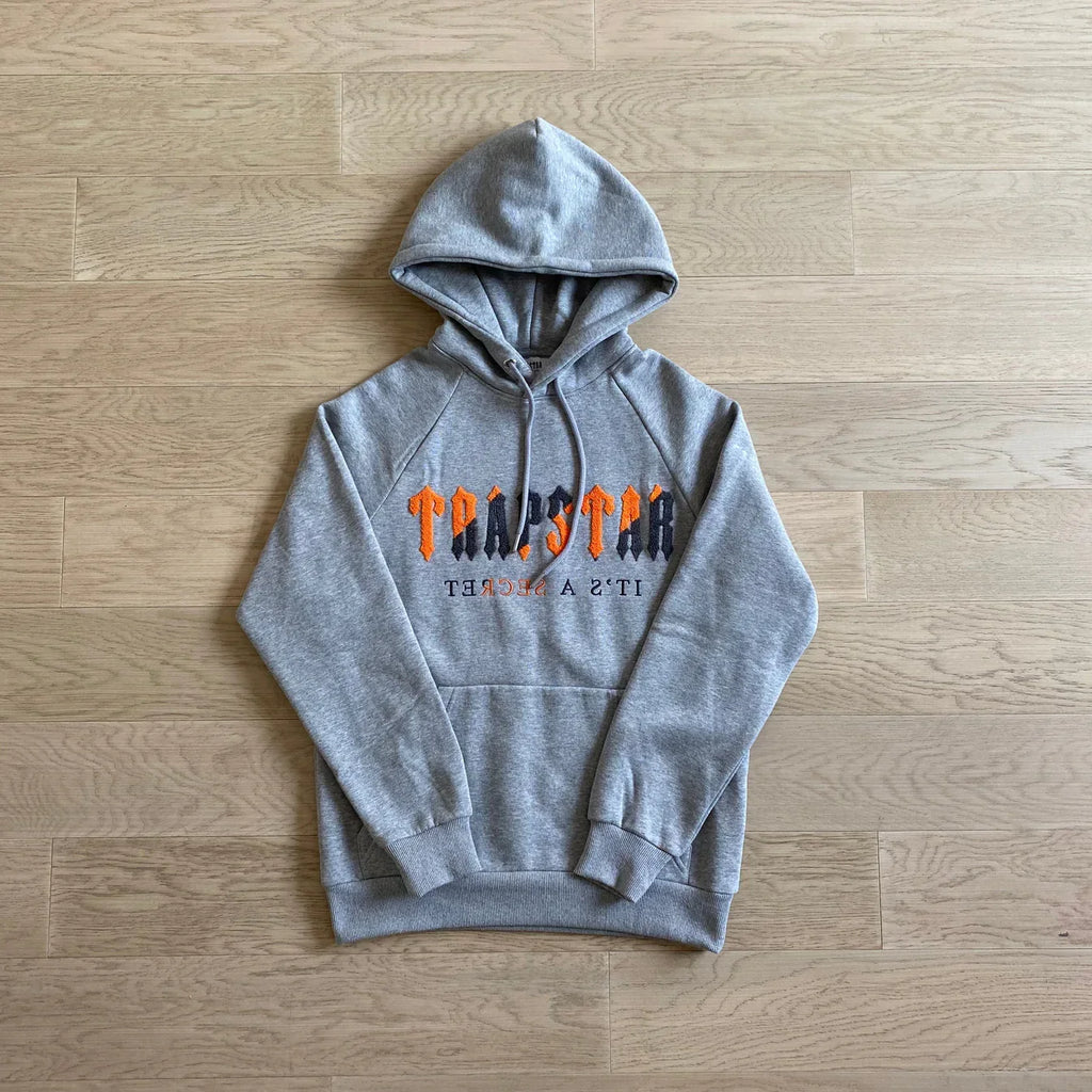 Trapstar Chenille Decoded Revolution Tracksuit - Grey/Black Ironleague