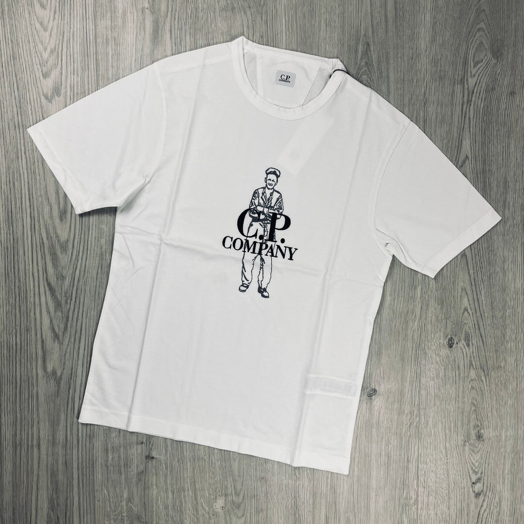 CP Company Sailor T-Shirt - White Ironleague