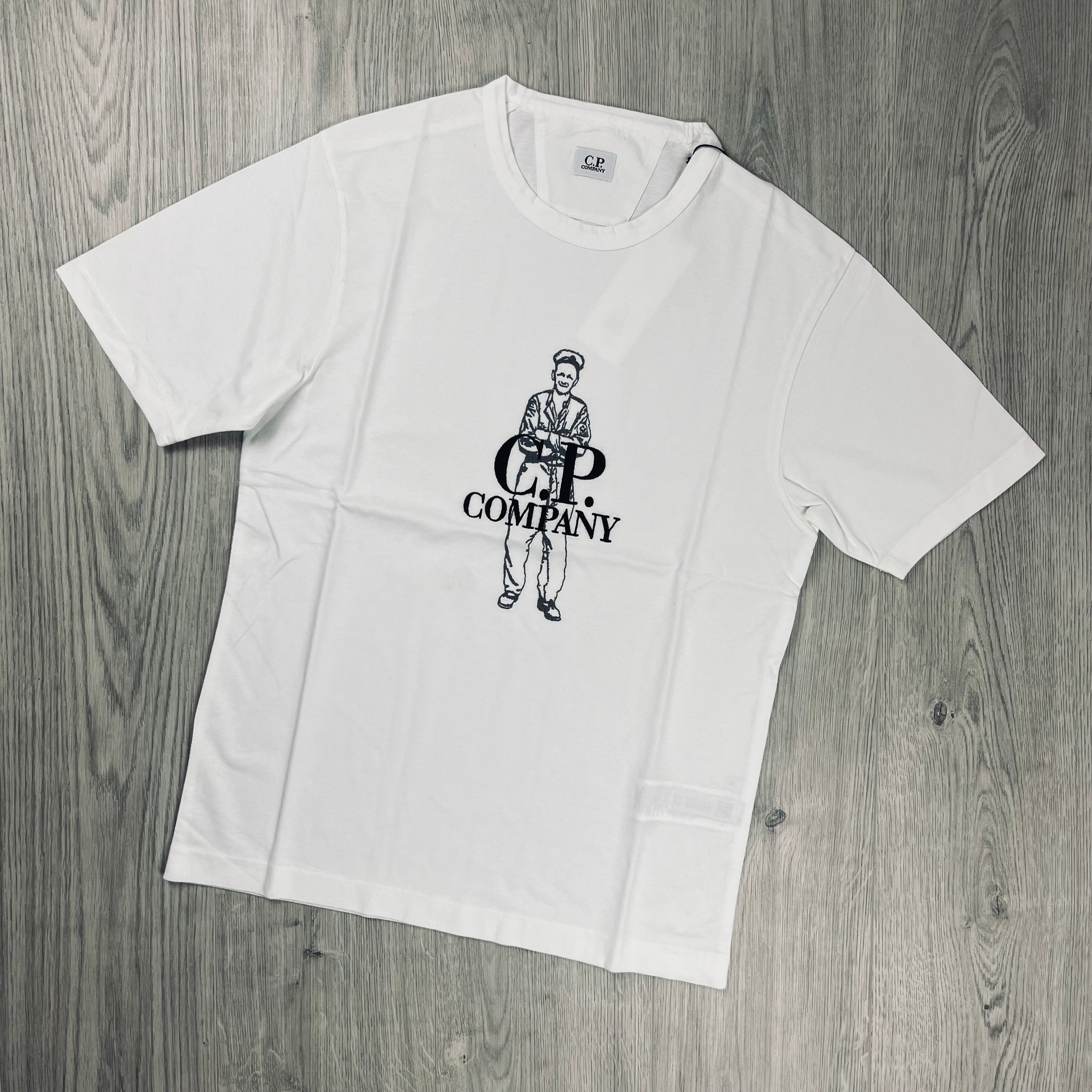 CP Company Sailor T-Shirt - White Ironleague