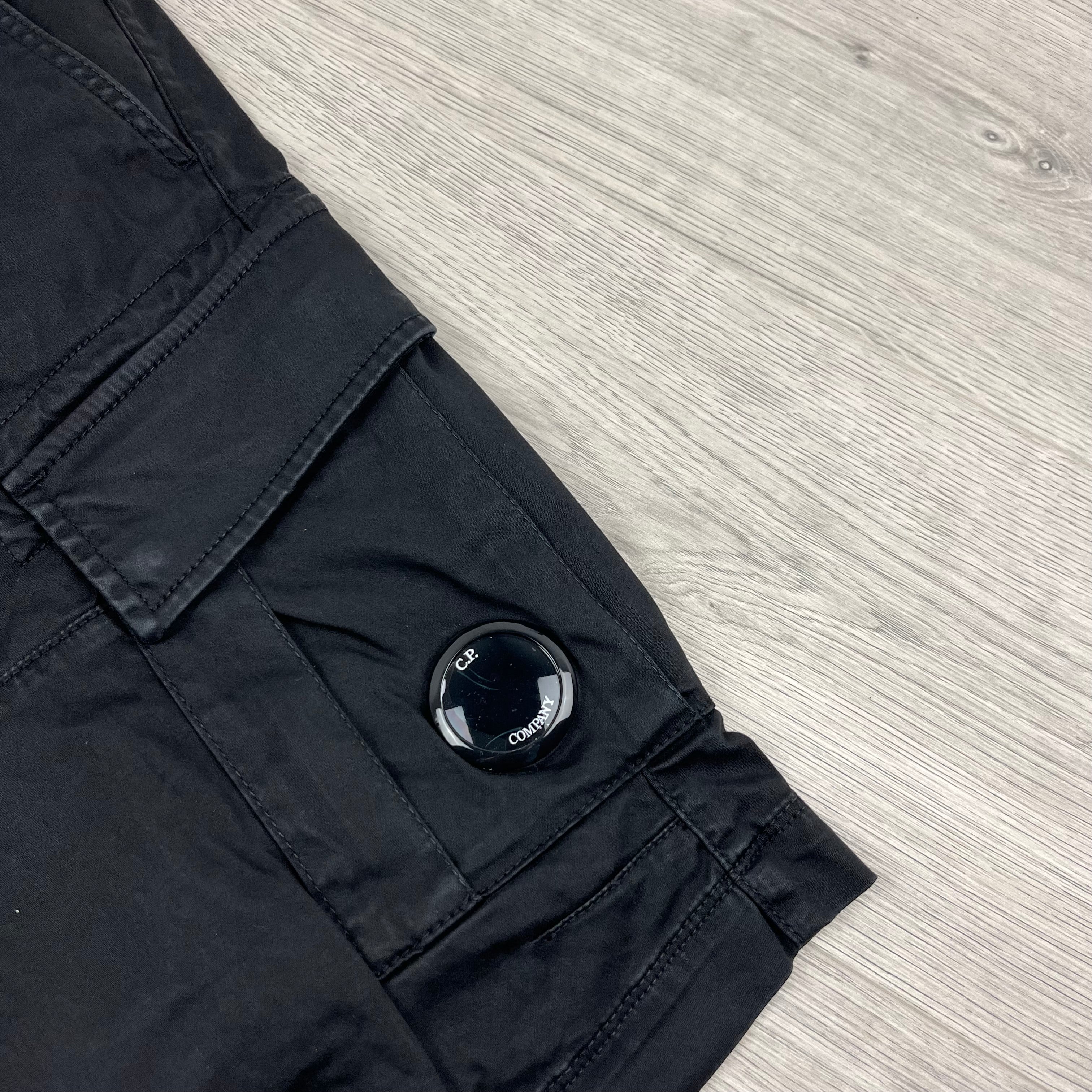 CP Company Cargo Shorts - Black Ironleague