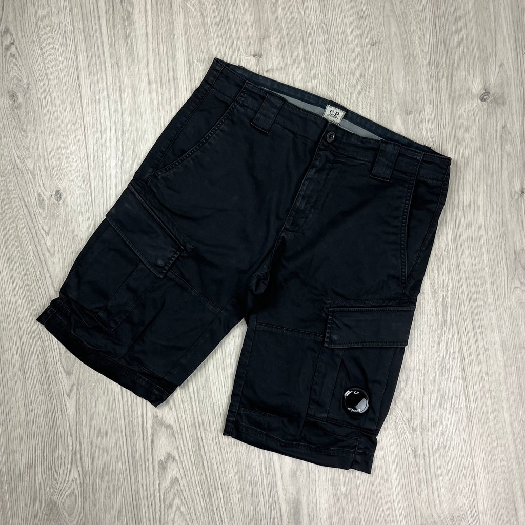 CP Company Cargo Shorts - Black Ironleague