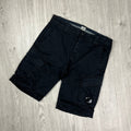 CP Company Cargo Shorts - Black Ironleague