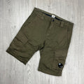 CP Company Cargo Shorts - Ivy Green Ironleague