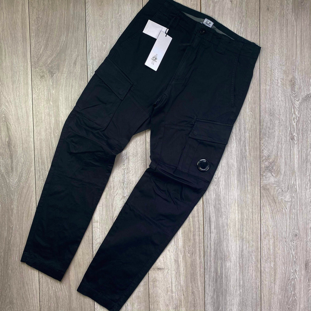 CP Company Cargo Trousers - Black Ironleague