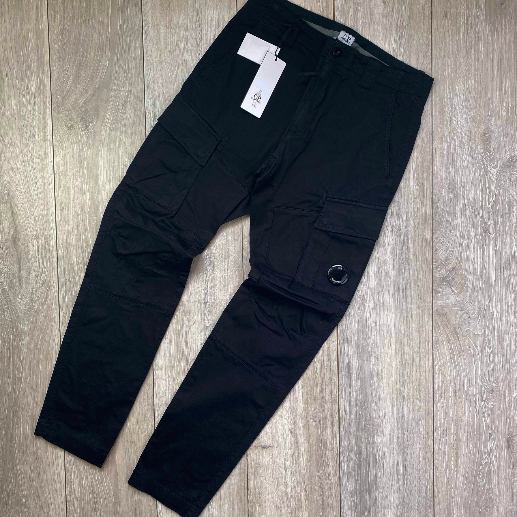 CP Company Cargo Trousers - Black Ironleague