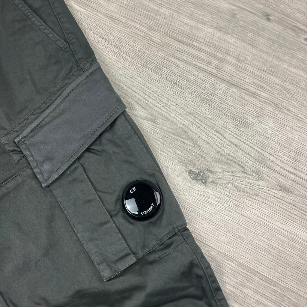 CP Company Cargo Trousers - Smoked Pearl Ironleague