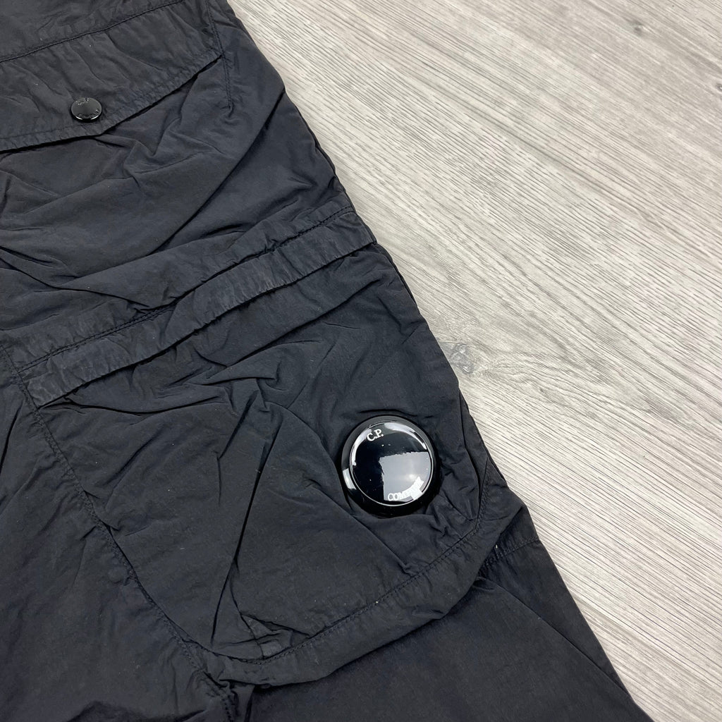 CP Company Chrome Cargo Trousers - Black Ironleague