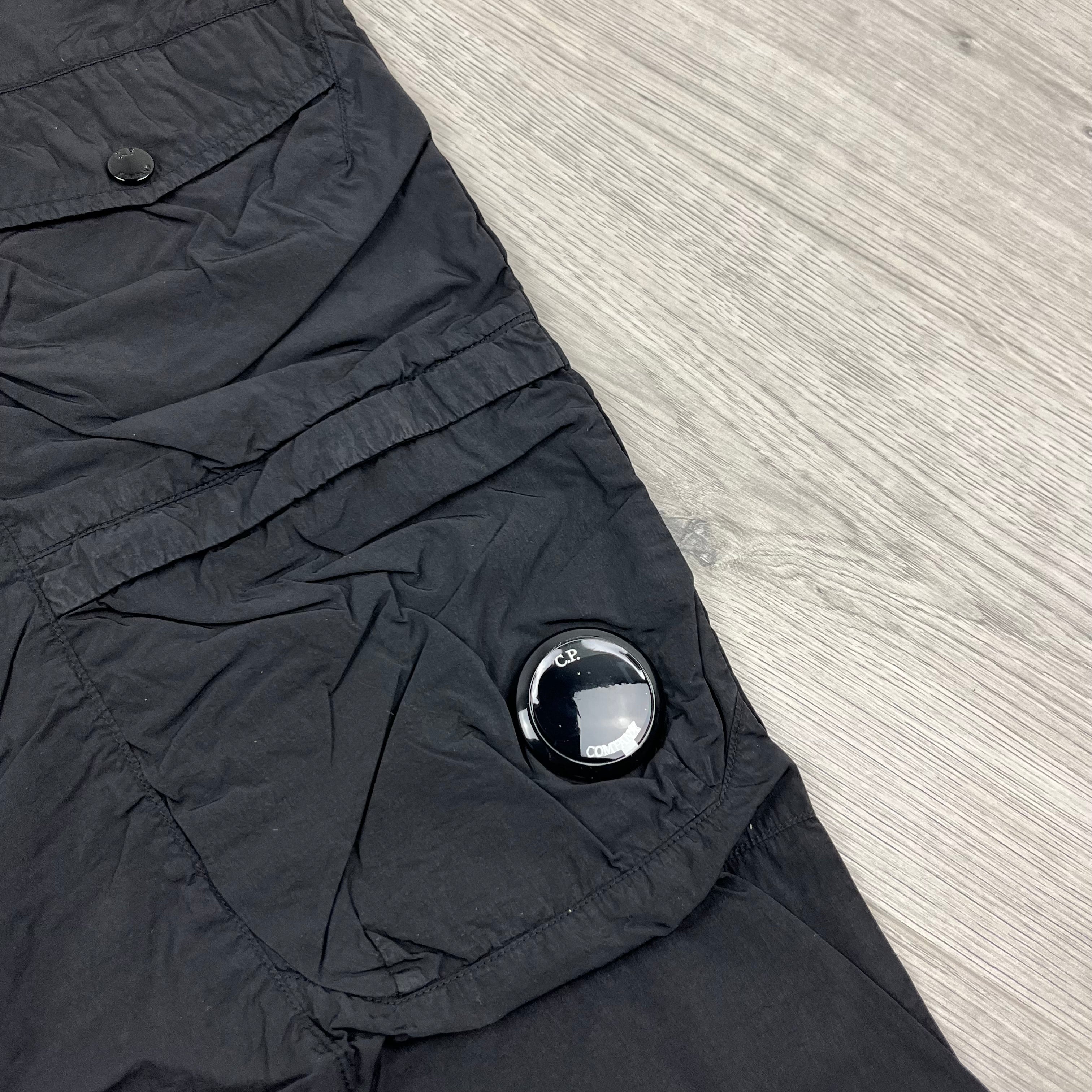 CP Company Chrome Cargo Trousers - Black Ironleague