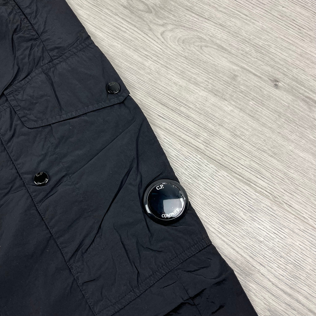 CP Company Chrome Cargo Trousers - Black Ironleague