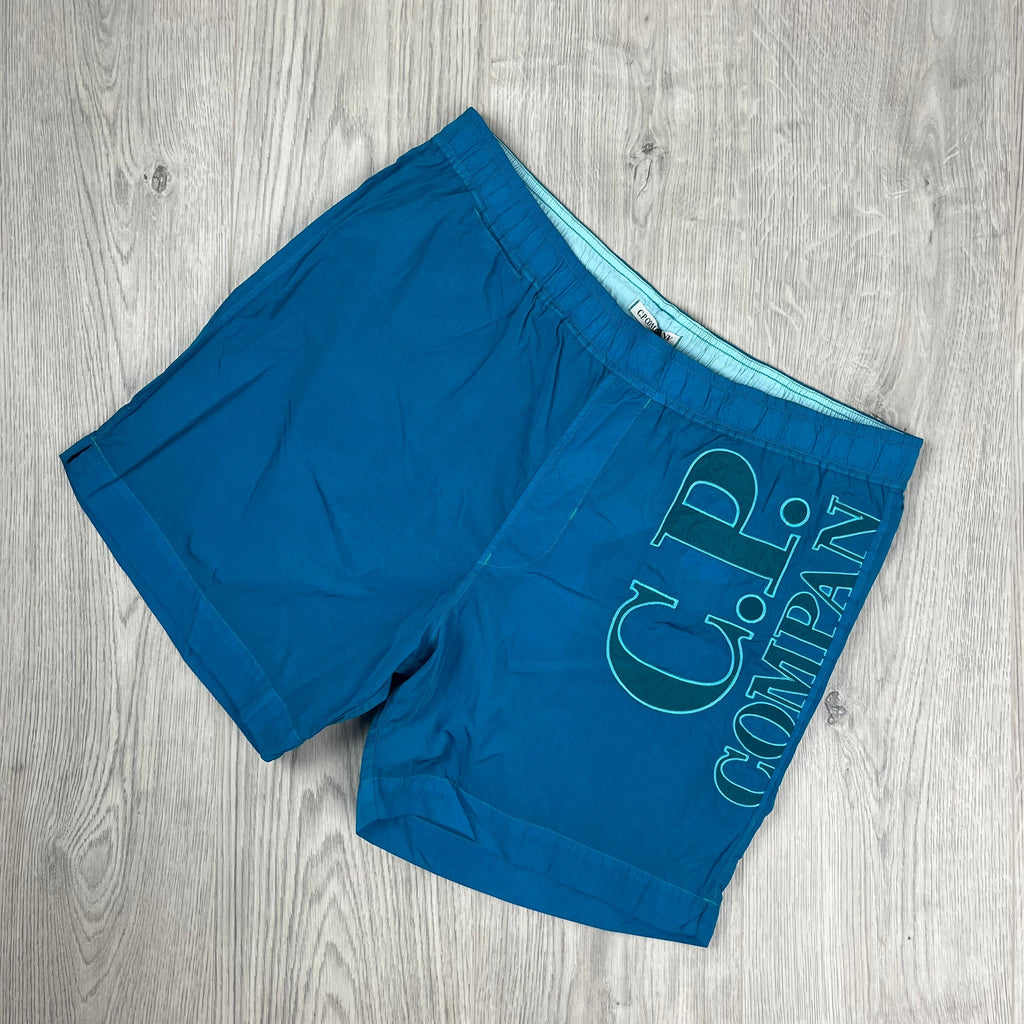 CP Company Chrome Swim Shorts - Tile Blue Ironleague