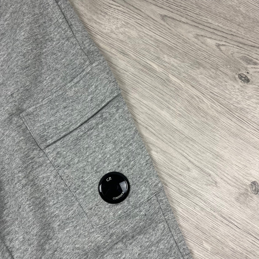 CP Company Raised Fleece Sweatpants - Grey Ironleague