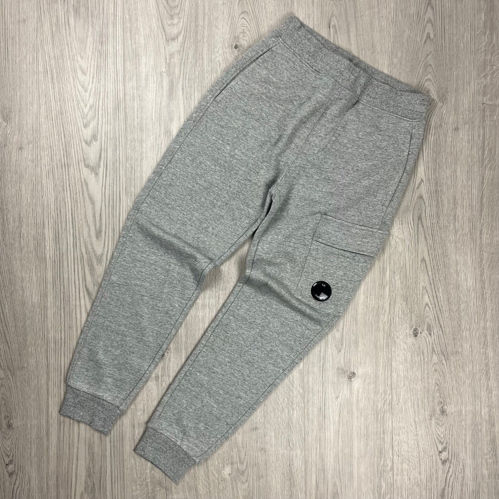 CP Company Raised Fleece Sweatpants - Grey Ironleague