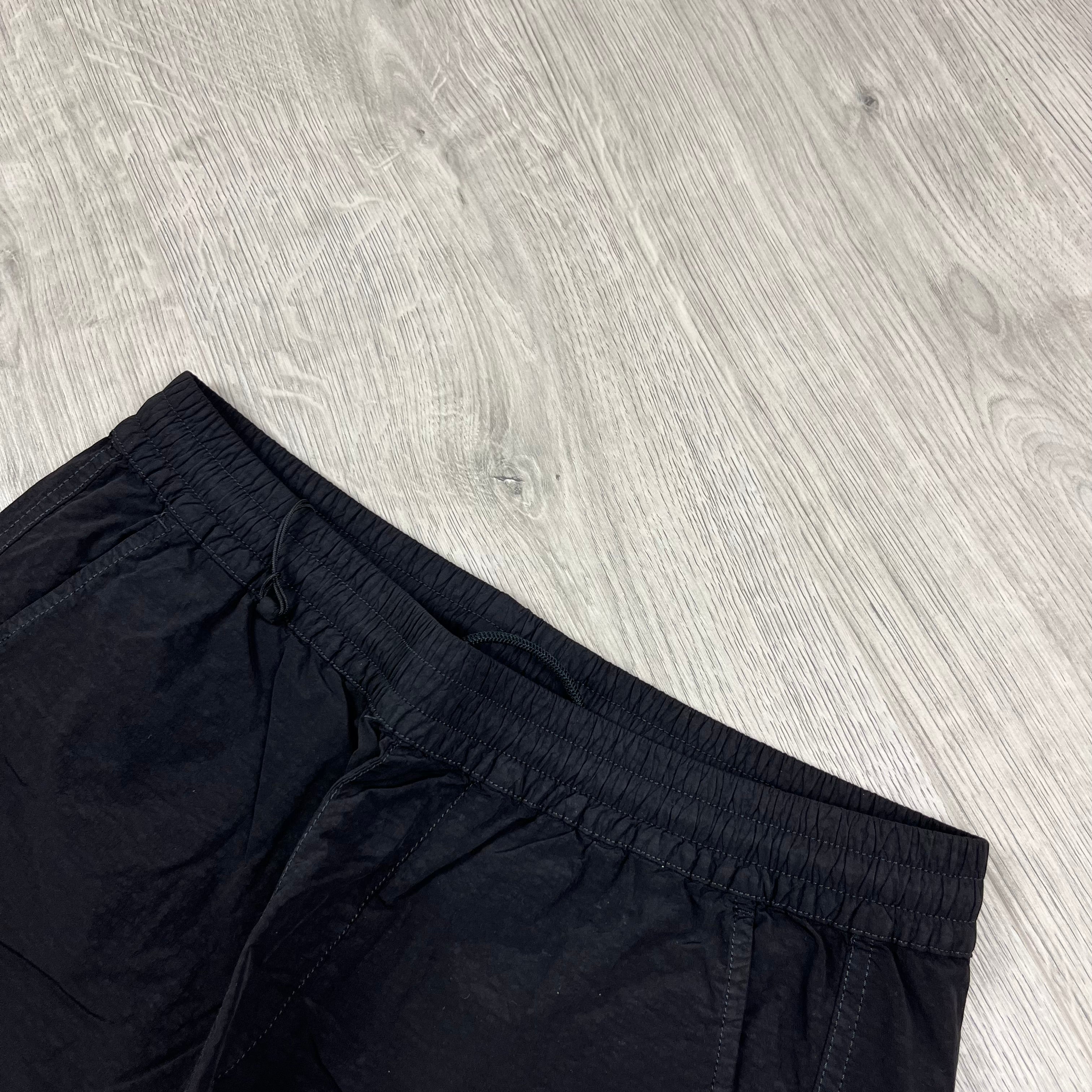 CP Company Nylon Cargo Trousers - Black Ironleague