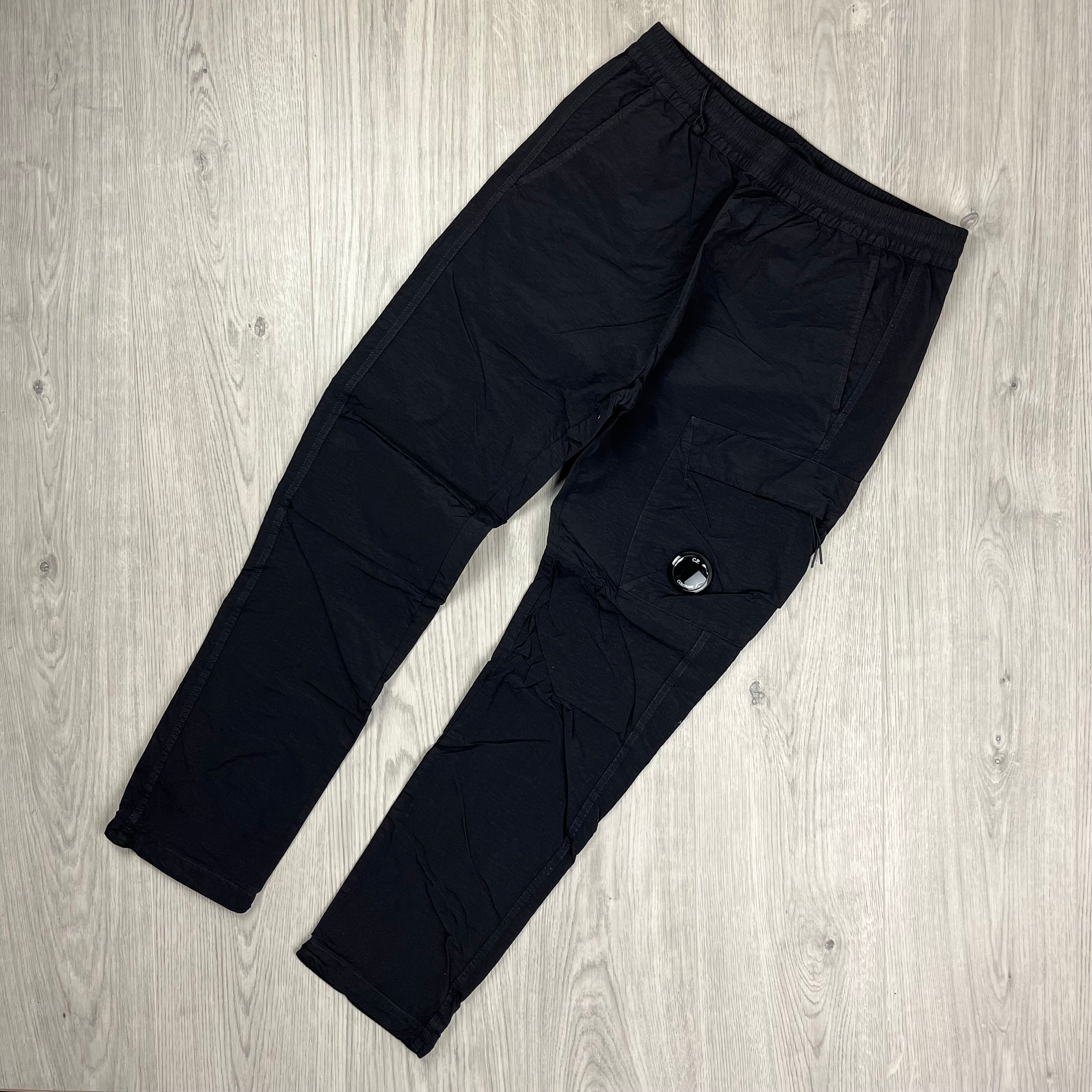 CP Company Nylon Cargo Trousers - Black Ironleague