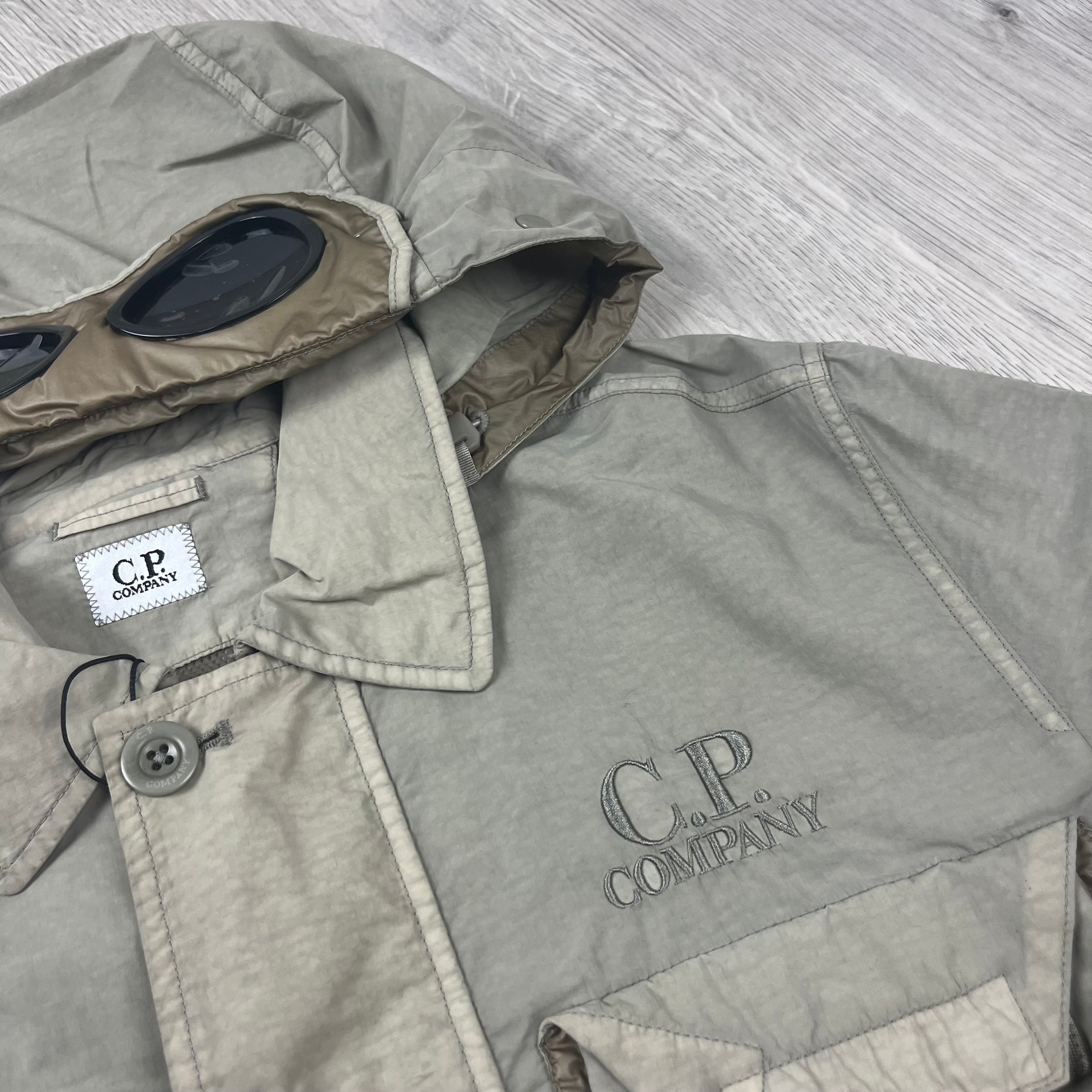 CP Company Goggle Overshirt - Vintage Khaki Ironleague