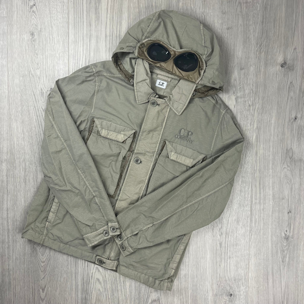 CP Company Goggle Overshirt - Vintage Khaki Ironleague