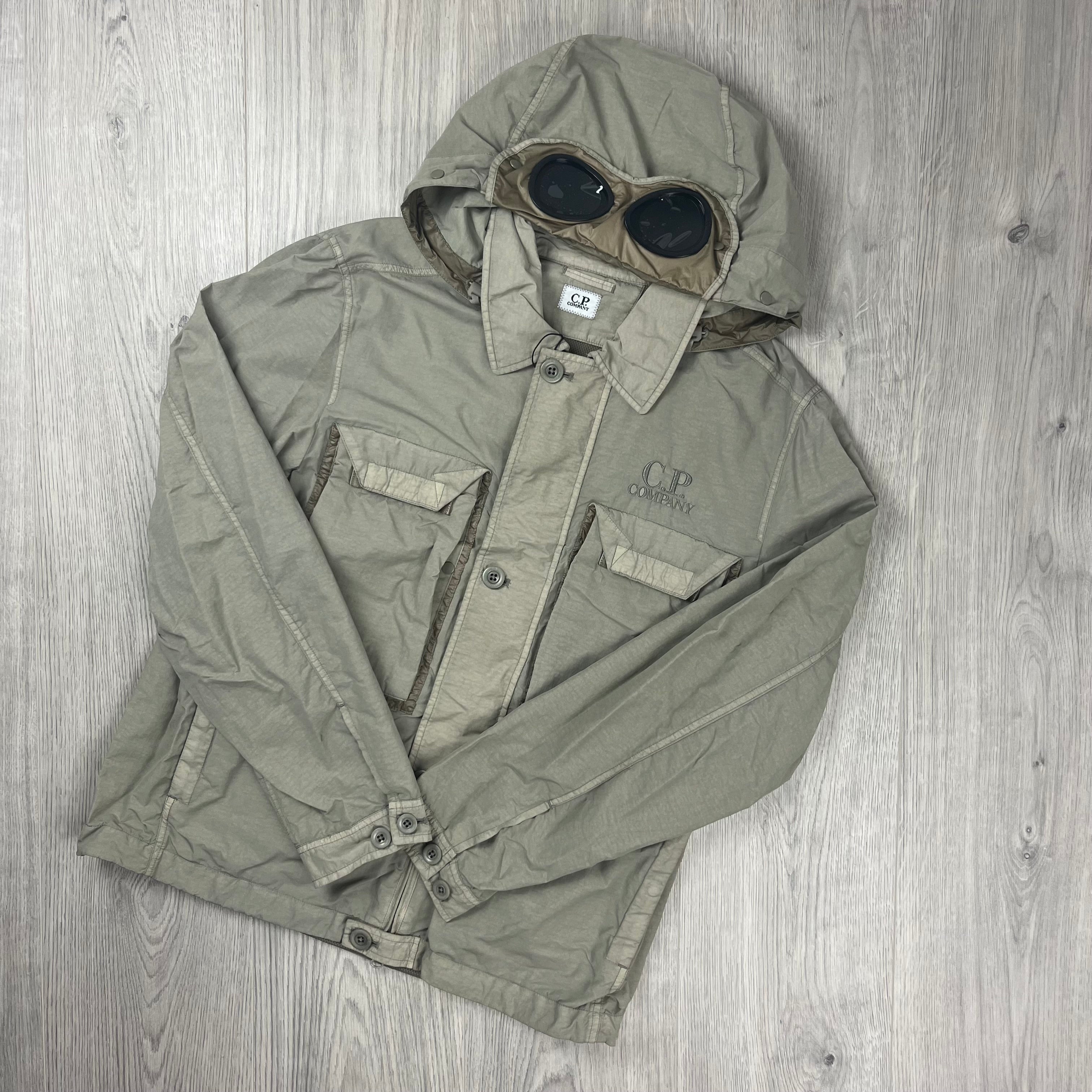 CP Company Goggle Overshirt - Vintage Khaki Ironleague
