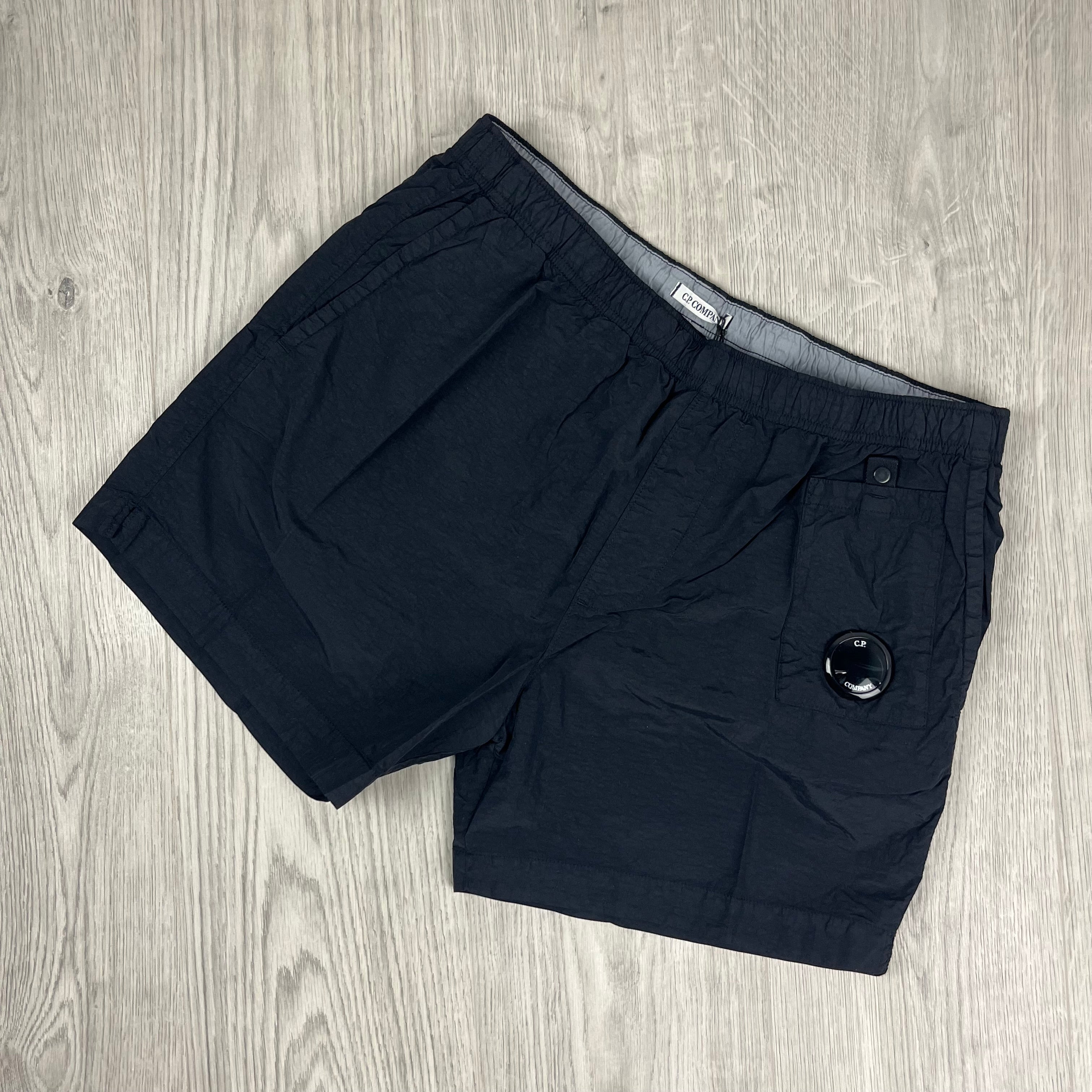 CP Company Lens Swim Shorts - Black Ironleague