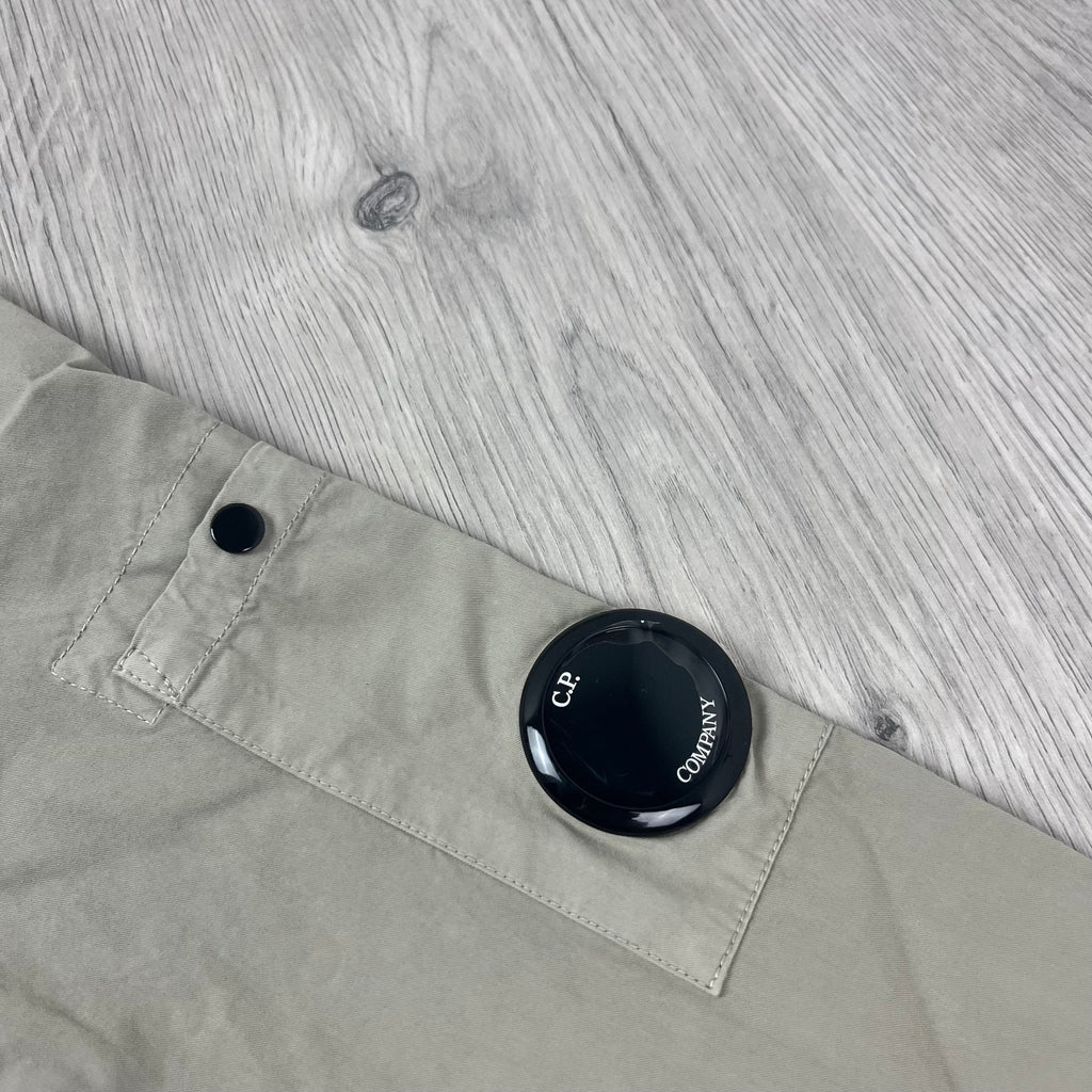 CP Company Zip Overshirt - Vintage Khaki Ironleague