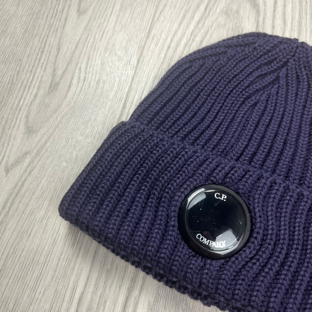 CP Company Lens Beanie - Nightshade Ironleague