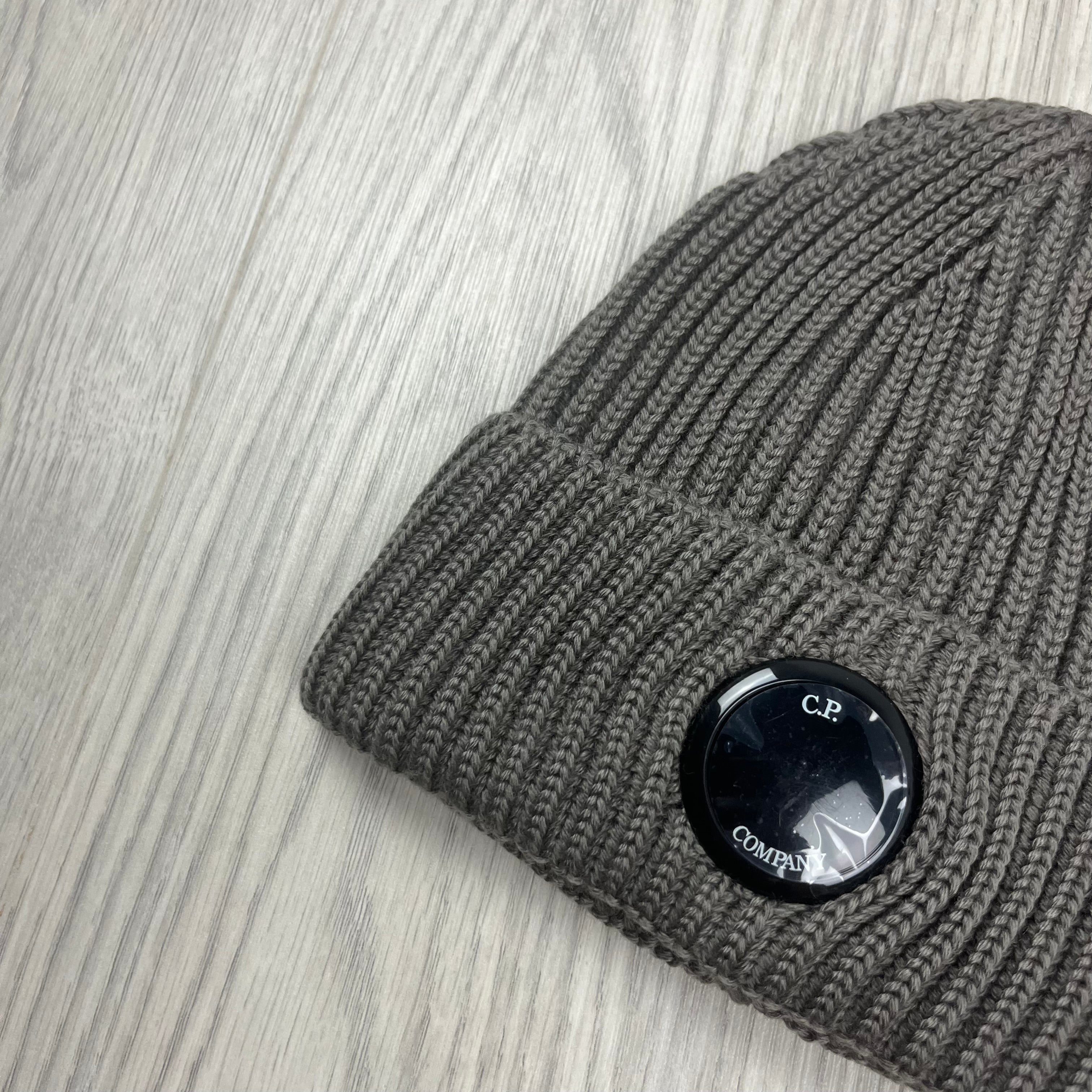 CP Company Lens Beanie - Walnut Ironleague