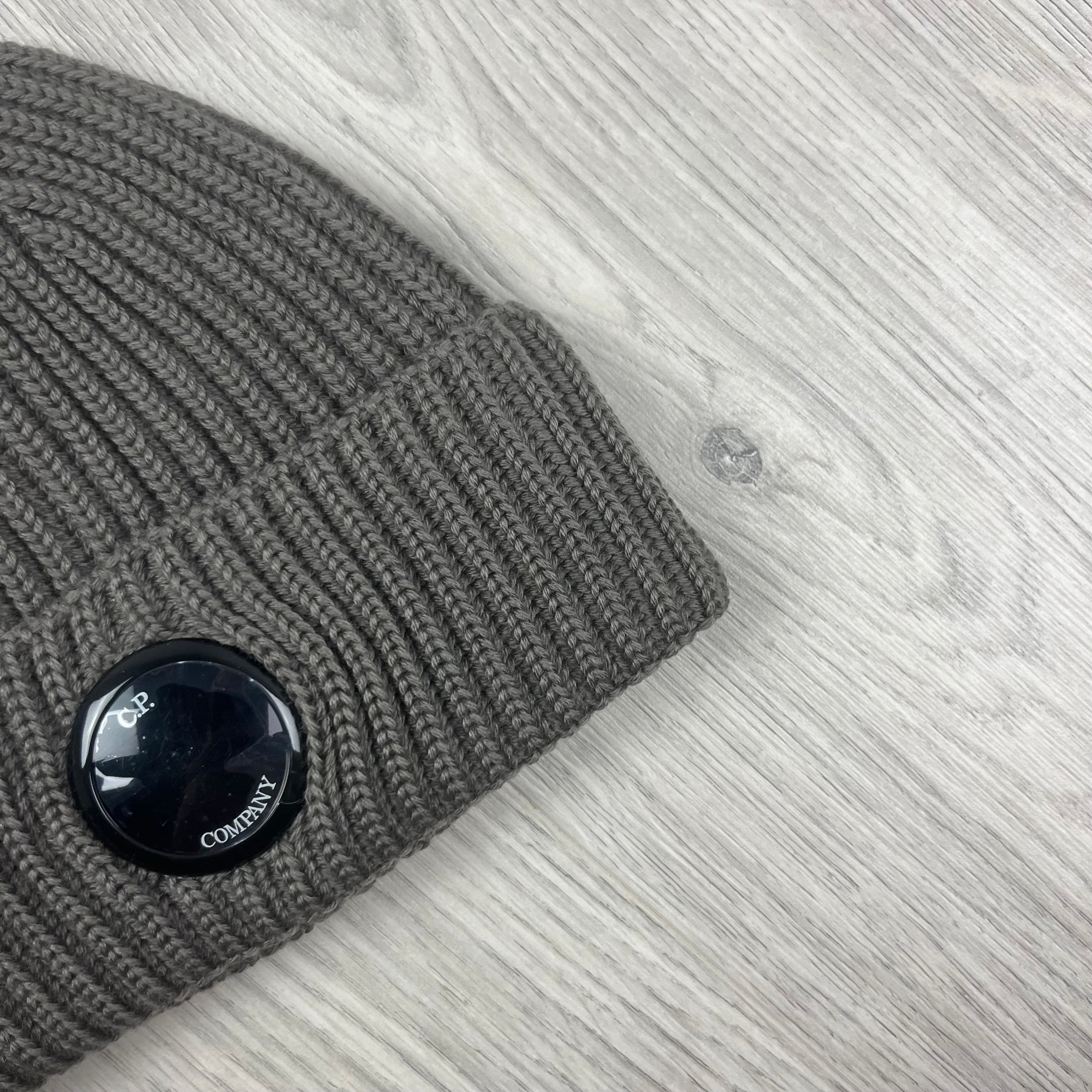 CP Company Lens Beanie - Walnut Ironleague