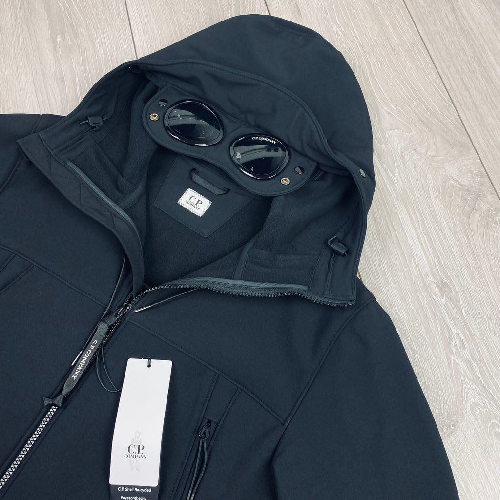 CP Company Shell Goggle Jacket - Black Ironleague