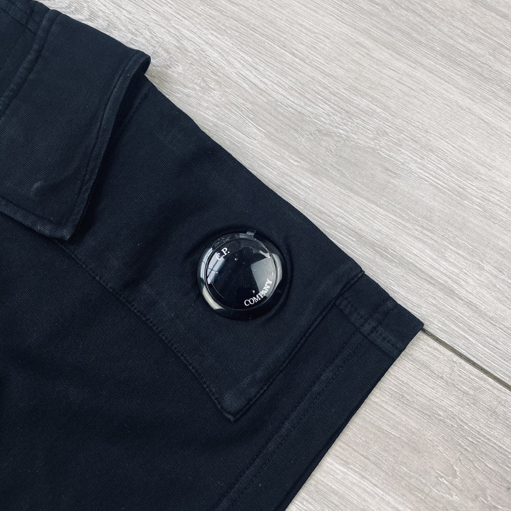 CP Company Jersey Shorts - Black Ironleague