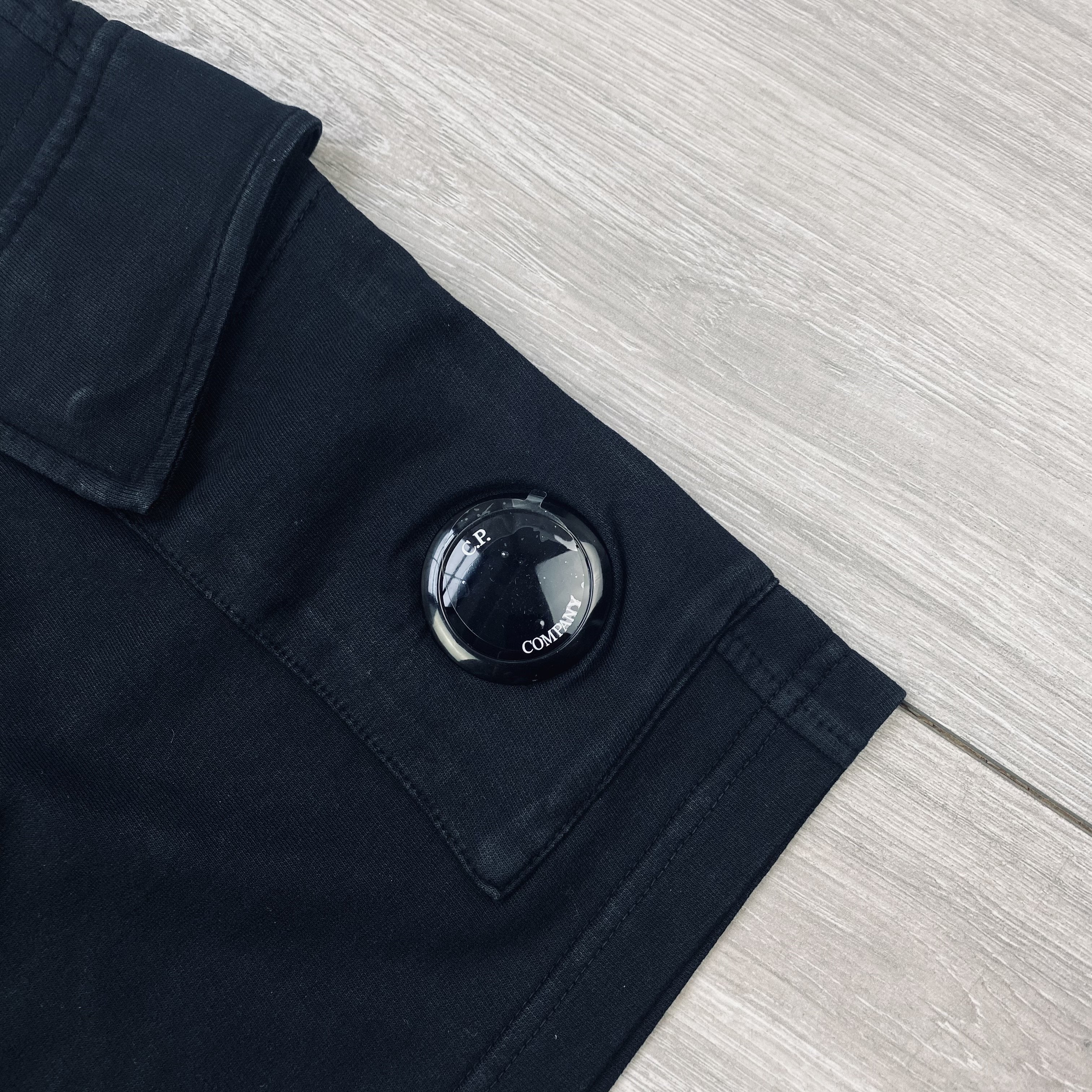 CP Company Jersey Shorts - Black Ironleague