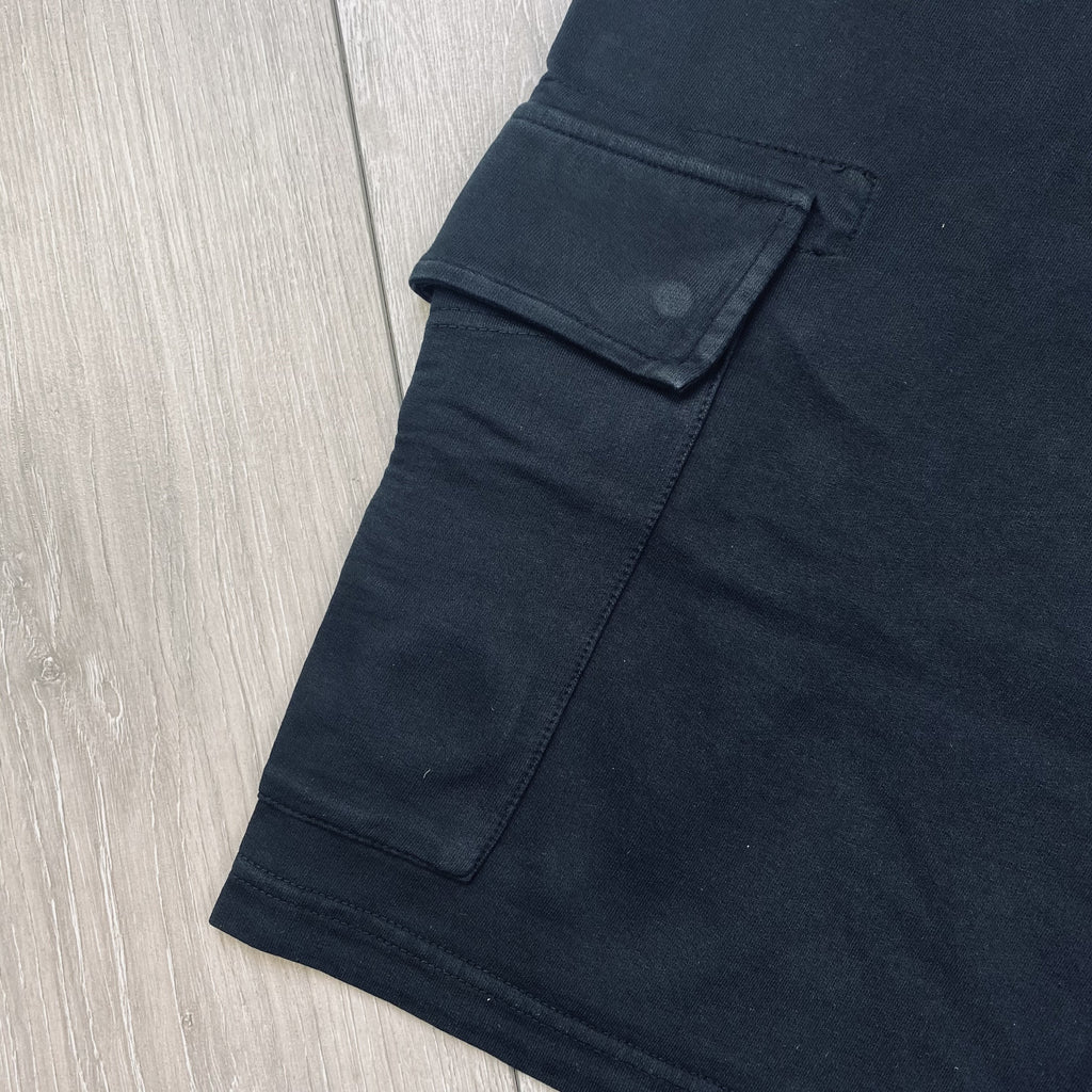 CP Company Jersey Shorts - Black Ironleague