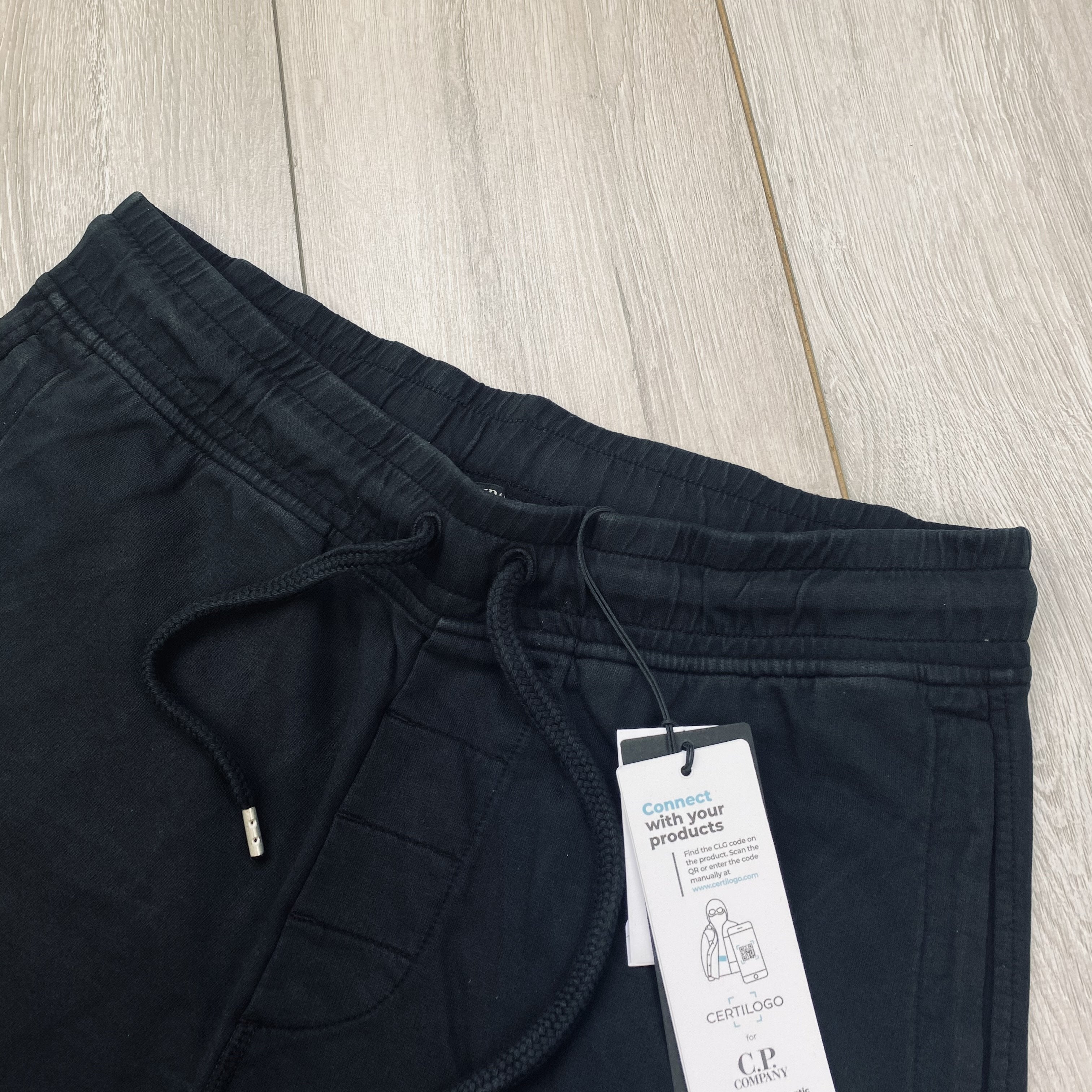 CP Company Jersey Shorts - Black Ironleague
