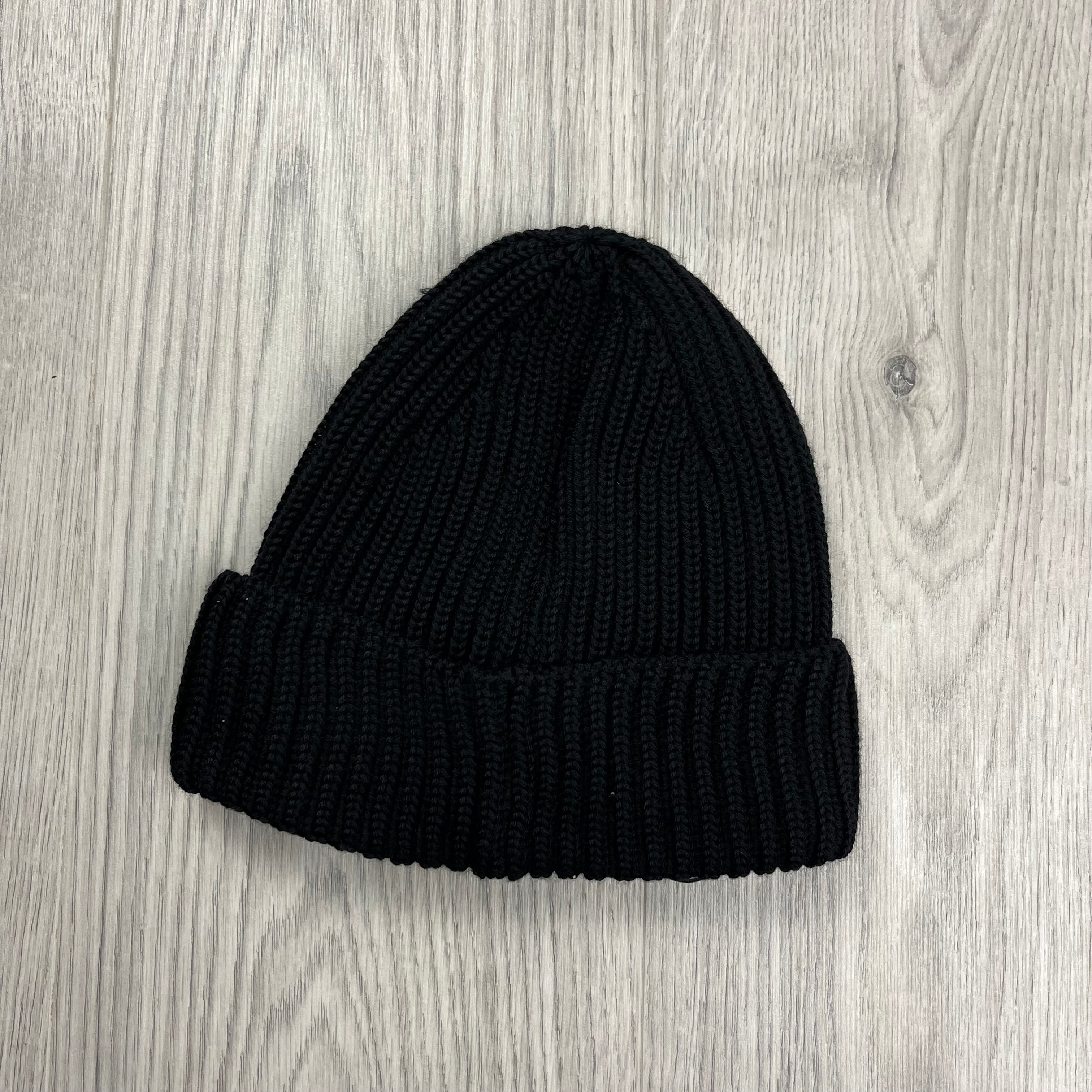 CP Company Lens Beanie - Black Ironleague